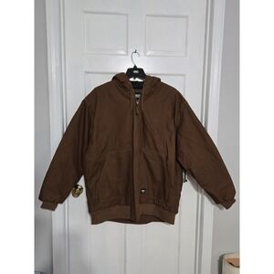 Key duck fabric shell winter jacket coat NWT sz XL tall brown 372.29